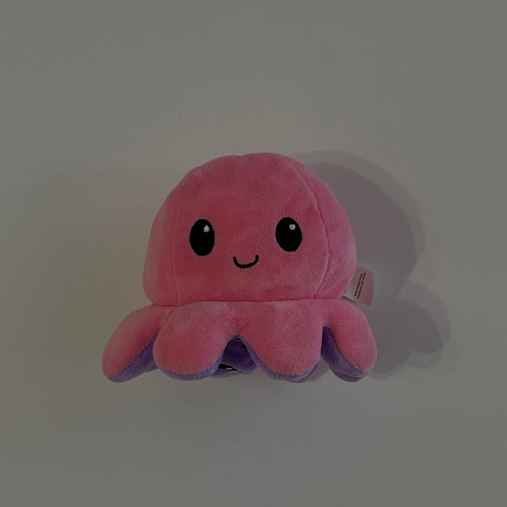 TEETURTLE REVERSIBLE OCTOPUS PLUSHIE (Pink + Purple)